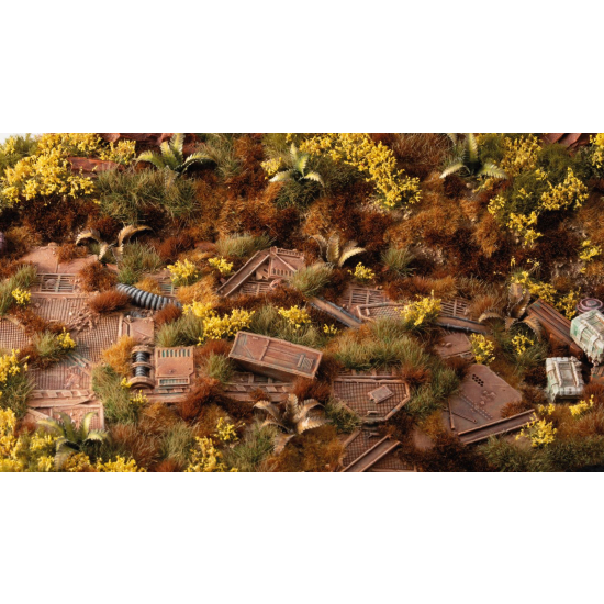 Gamers Grass: Yellow Flowers – 6 mm | Kępki trawy z żółtymi kwiatami (ok. 70 szt.)